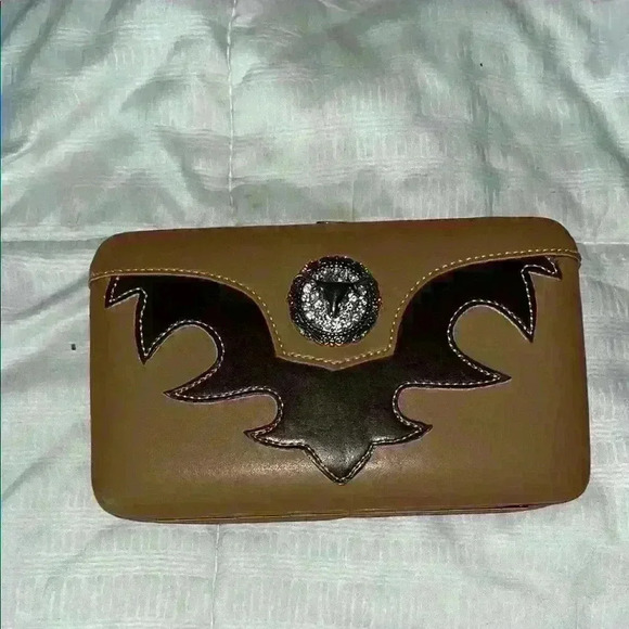 Handbags - Brown and Black Designer Clutch